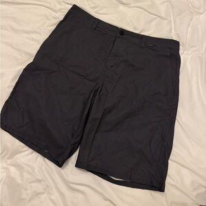 Hurley Men's Black Micro-Striped Shorts